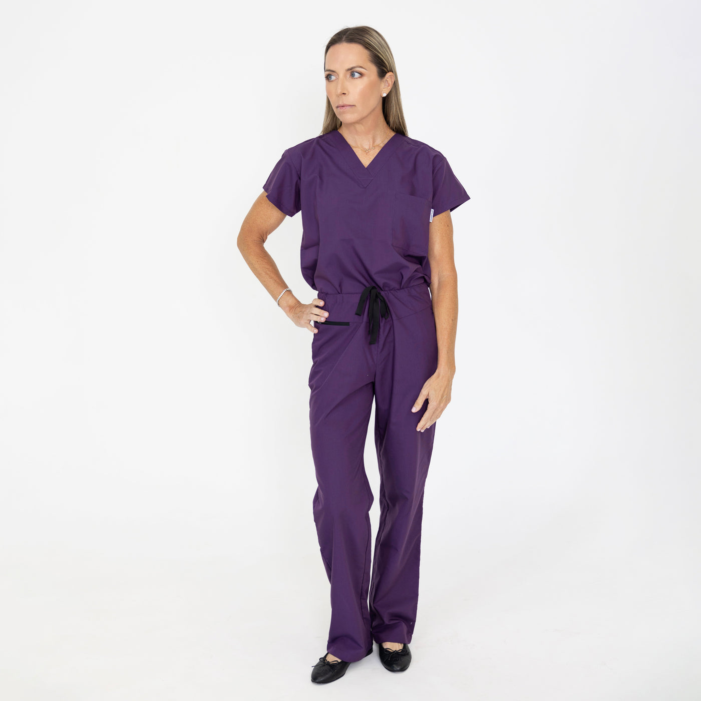 Blackwell Scrub Top Eggplant