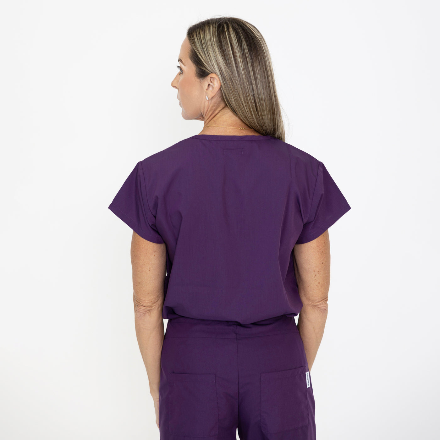 Blackwell Scrub Top Eggplant