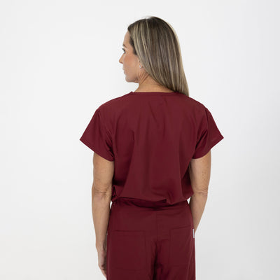 Blackwell Scrub Top Burgundy