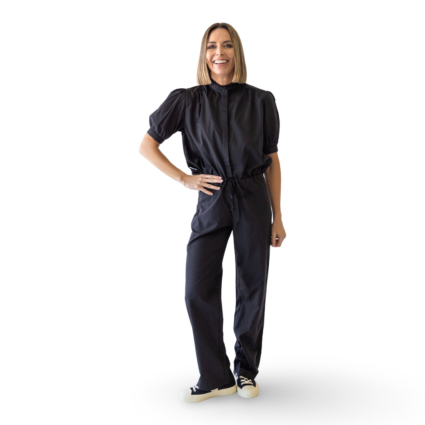 Power Scrub Top in Black