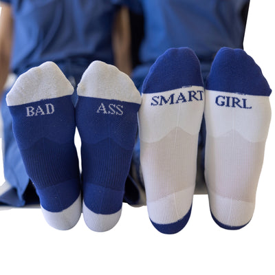 Steel Blue SMART GIRL socks