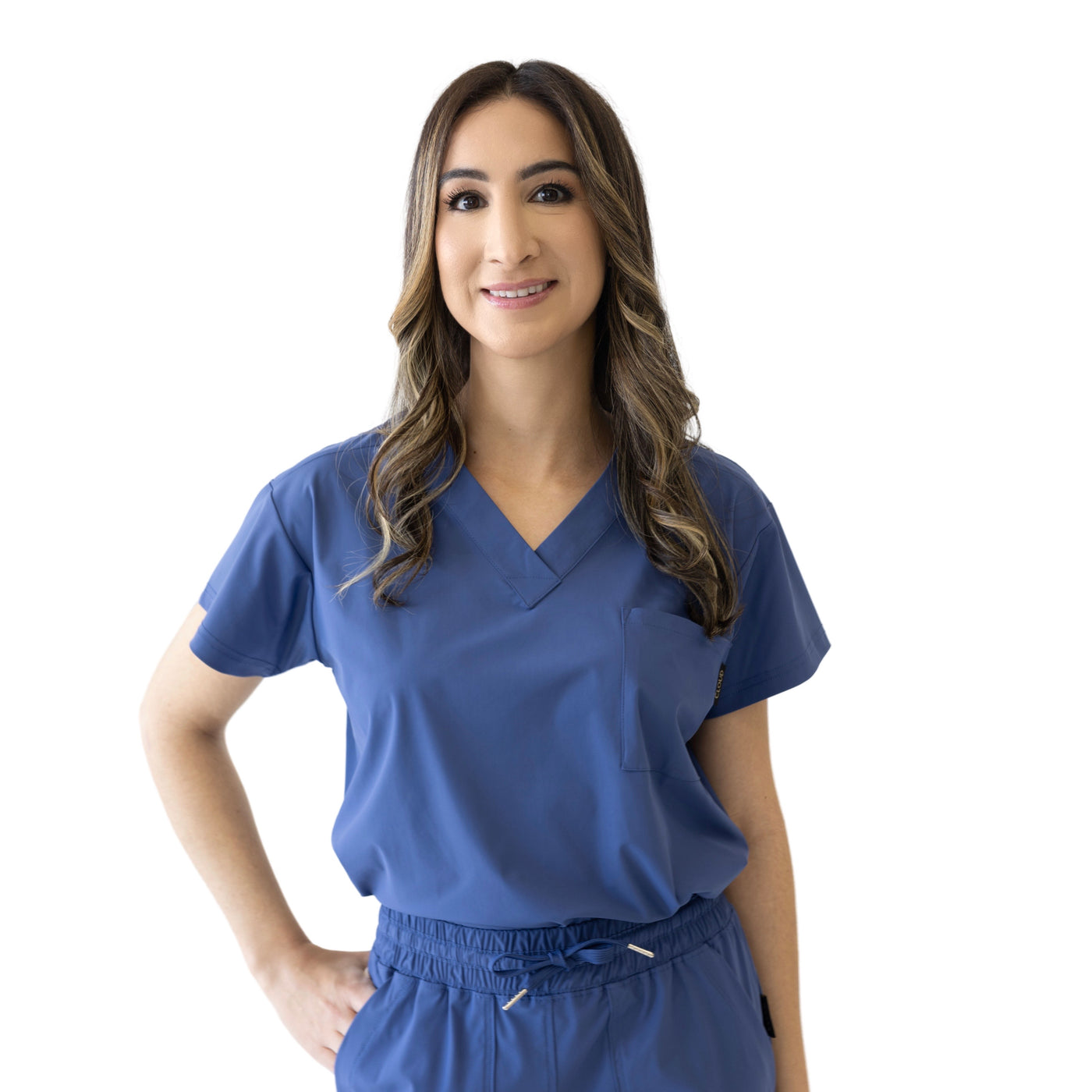 Blackwell Scrub Top Steel Blue