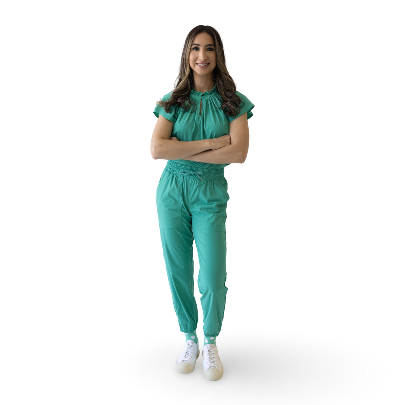 Matilda Scrub Top Surgical Green