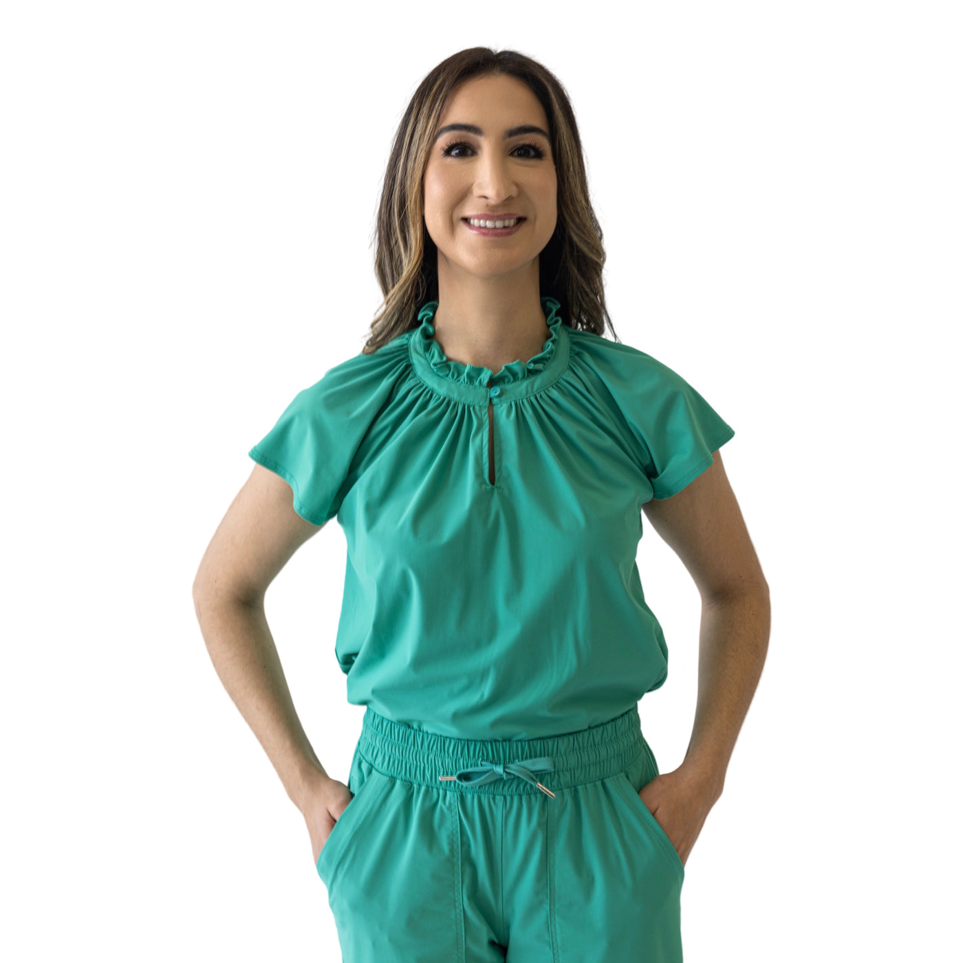 Matilda Scrub Top Surgical Green