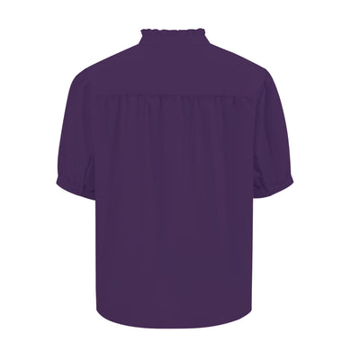 Power Scrub Top in Eggplant