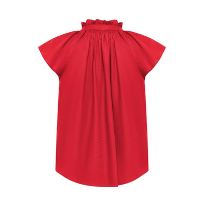 Matilda Scrub Top Chili Red