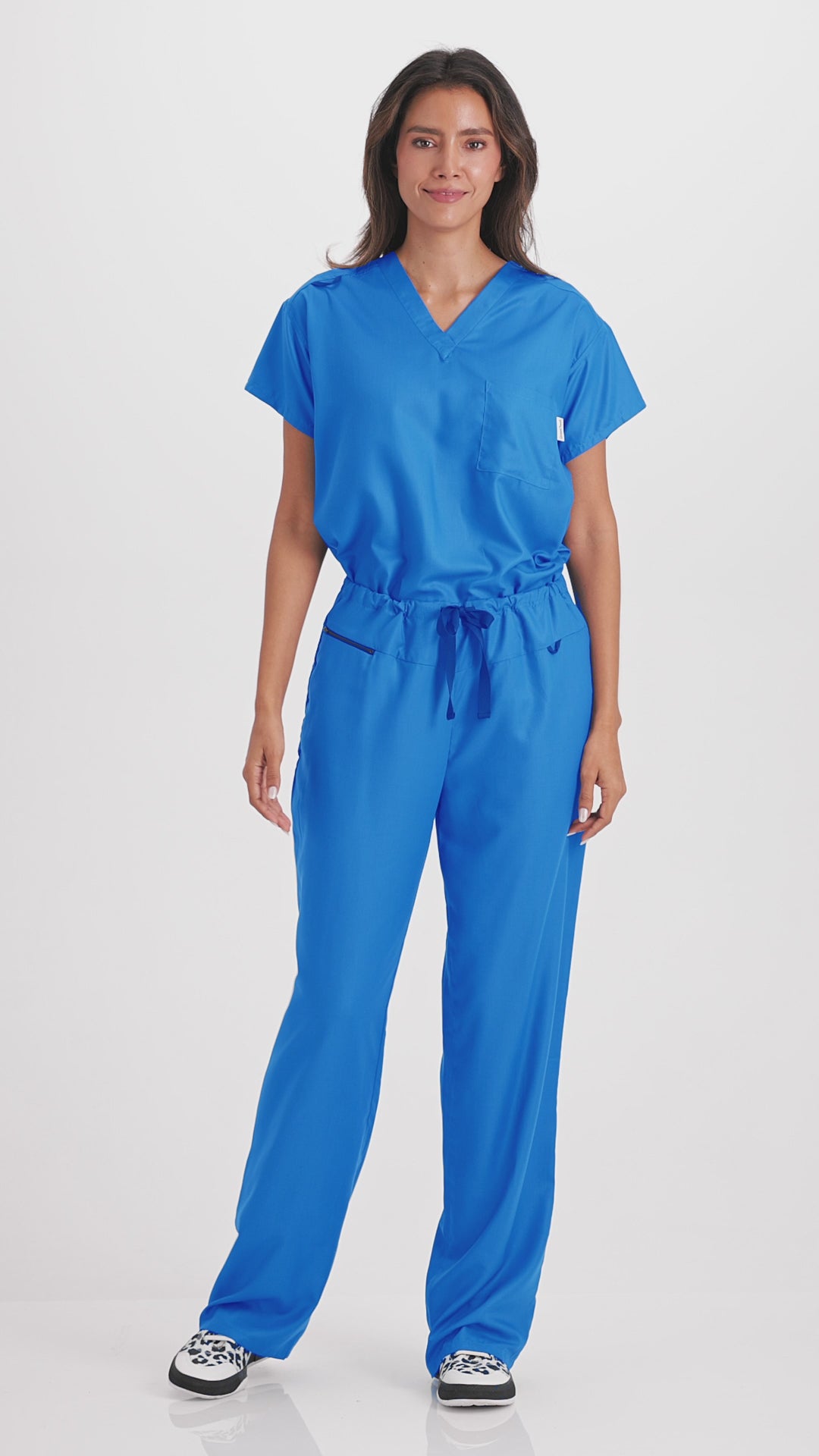 Blackwell Scrub Top Strong Royal Blue